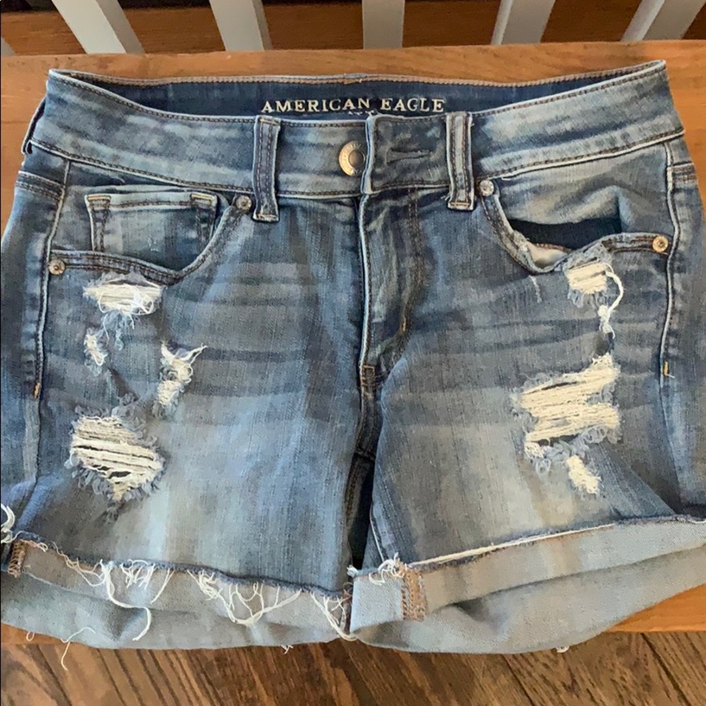 American Eagle High Waisted Jean Shorts